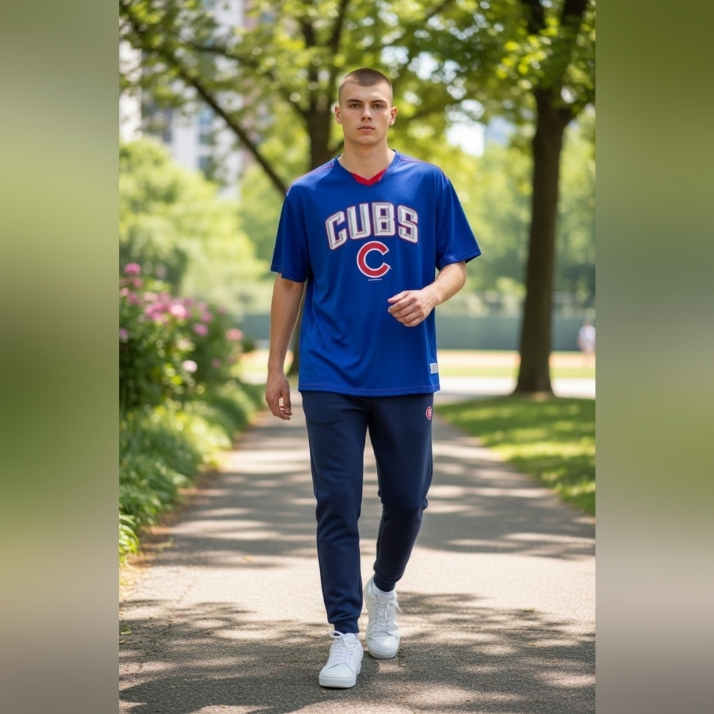 True Fan Men's Size 2XL Chicago Cubs Mlb Team Gear 2017 Dugout